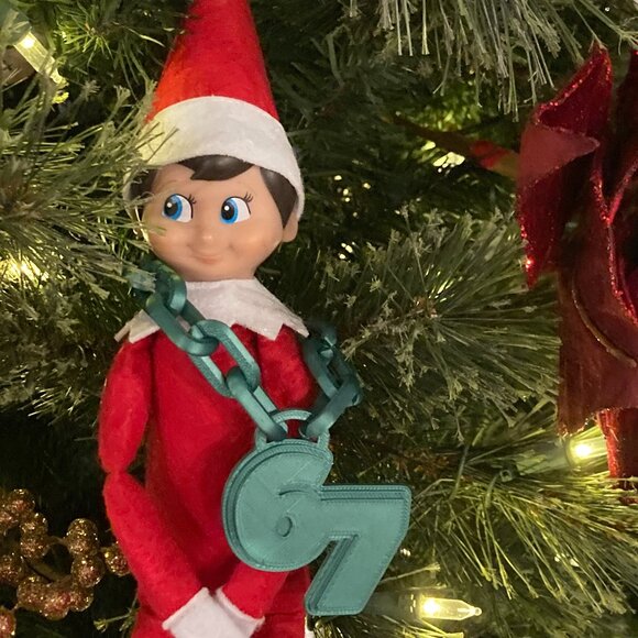 Elf on the Shelf 67 Hype Chain Christmas Decor Six Seven New Green w/Gift Box - Picture 1 of 5